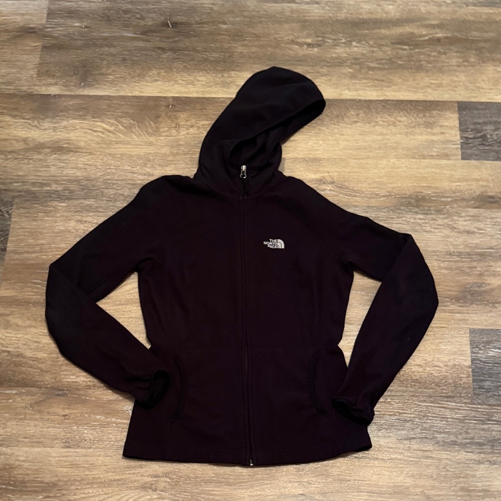 The North Face Black Zip up fleece jacket